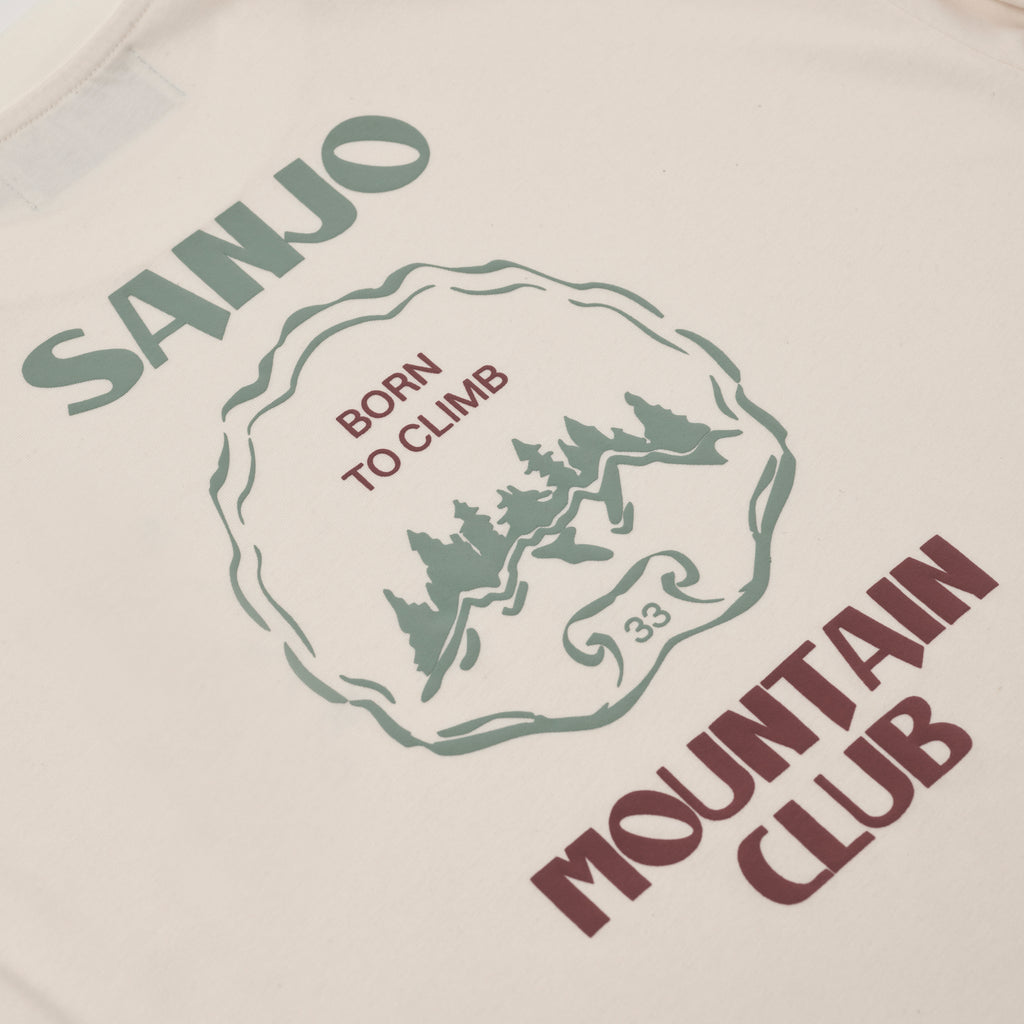 Sanjo Mountain Club T-shirt // Ecru