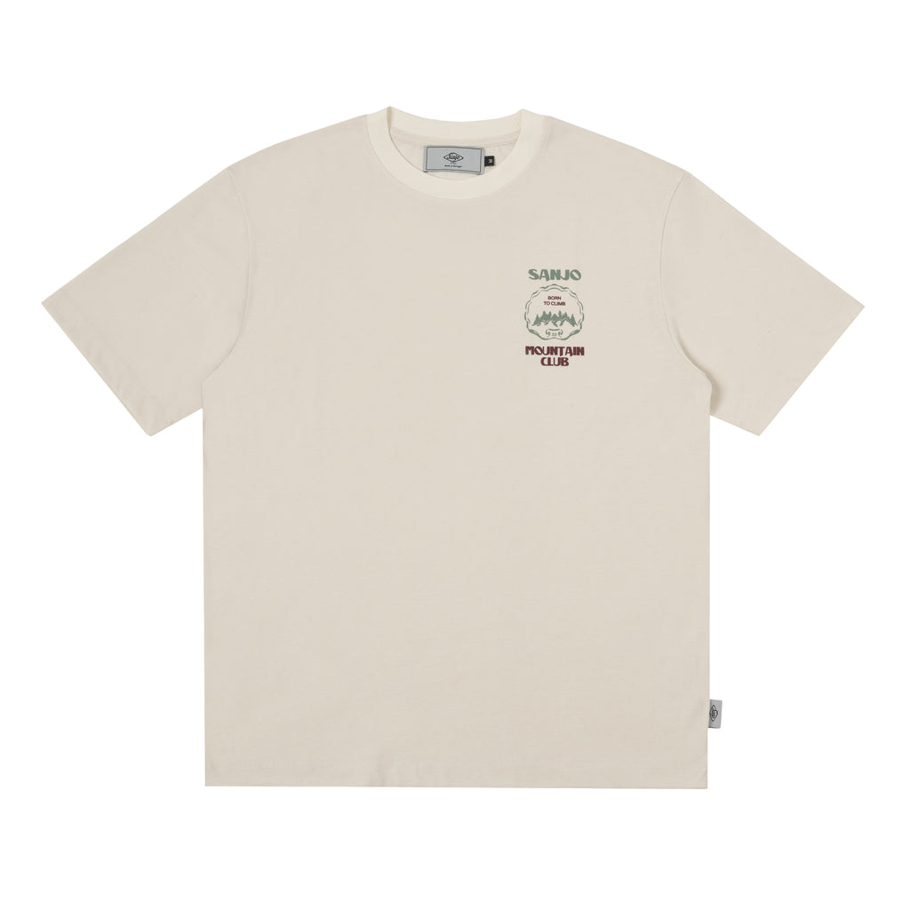 Sanjo Mountain Club T-shirt // Ecru