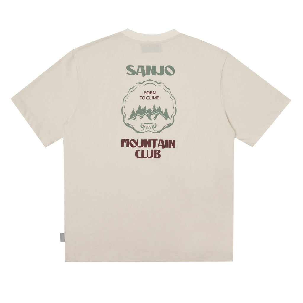 Sanjo Mountain Club T-shirt // Ecru