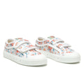Sanjo Kids V200 Wild Flowers // White Orange