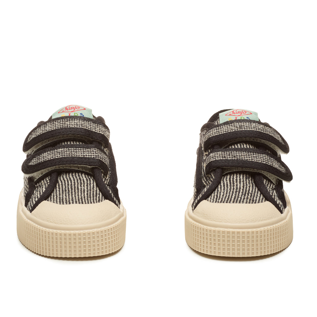 Sanjo Kids V200 Linen // Schwarz