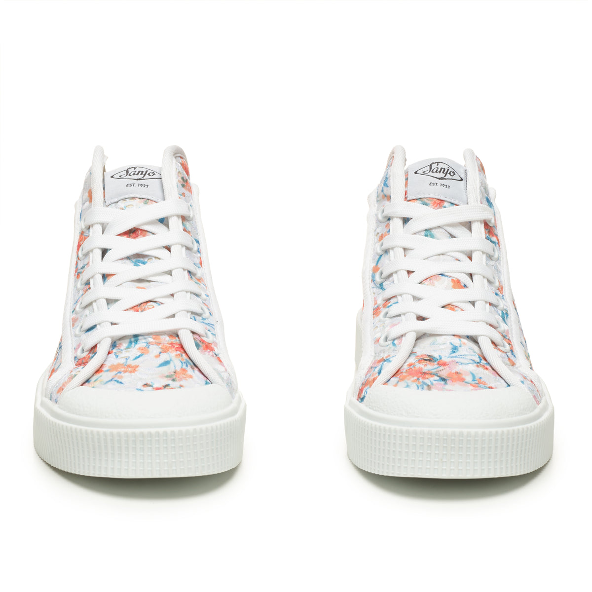 Sanjo K100 Wild Flowers // White Orange