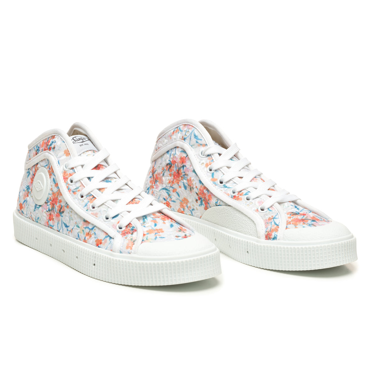 Sanjo K100 Wild Flowers // White Orange