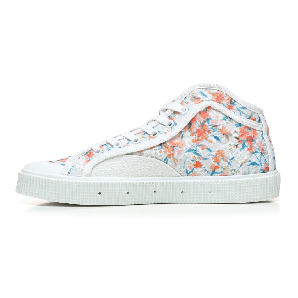 Sanjo K100 Wild Flowers // White Orange