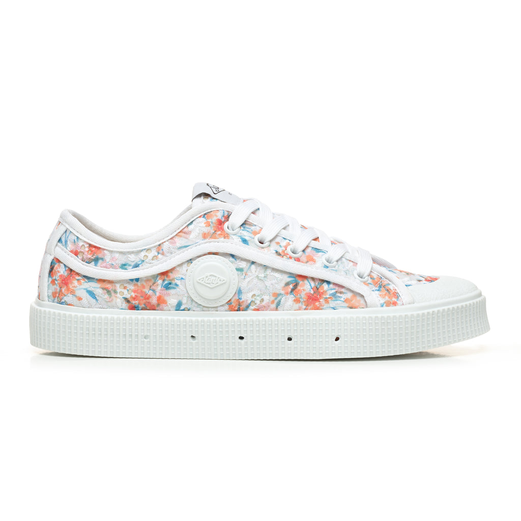 Sanjo K200 Wildflowers // White Orange