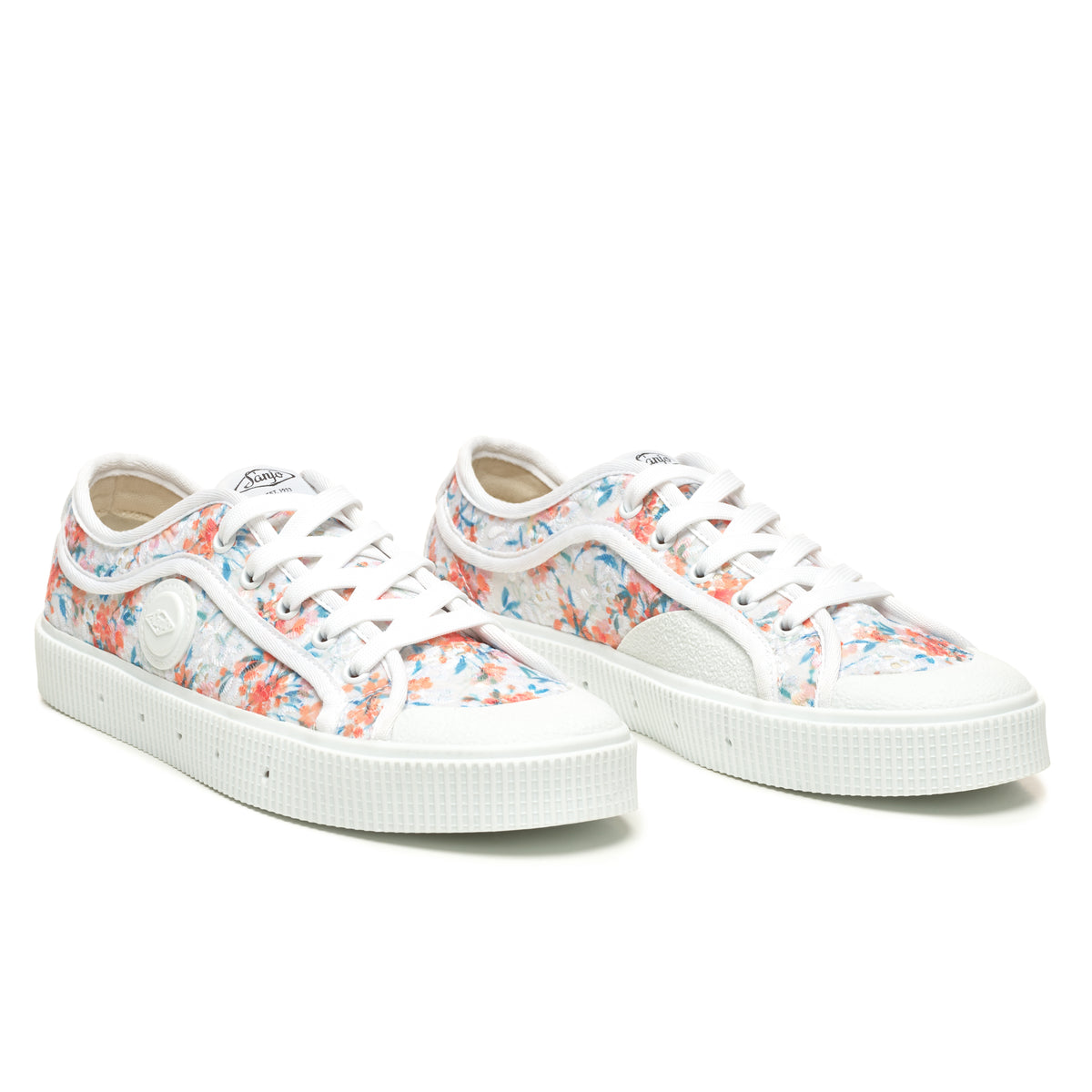 Sanjo K200 Wild Flowers // White Orange