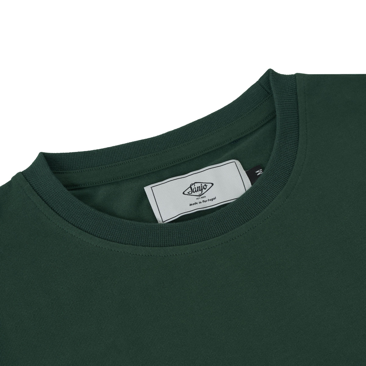 Camiseta clásica con parche Sanjo // Verde botella