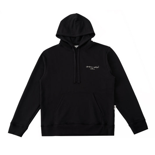 Sanjo Embroidery Nostalgia Hoodie // Preto