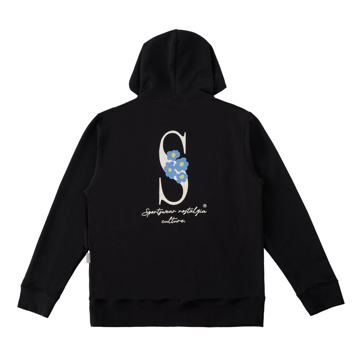 Sudadera con capucha Nostalgia con bordado de Sanjo // Negro