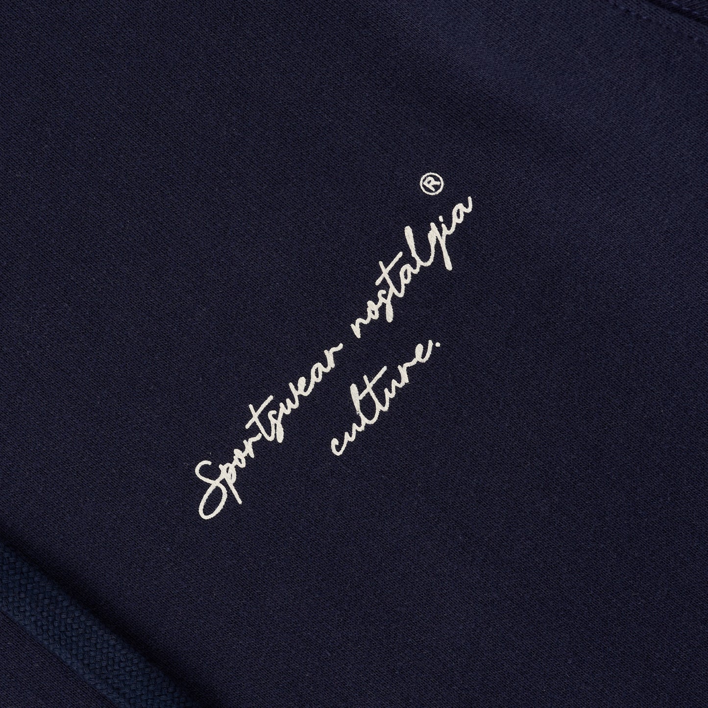 Sanjo Embroidery Nostalgia Hoodie // Navy