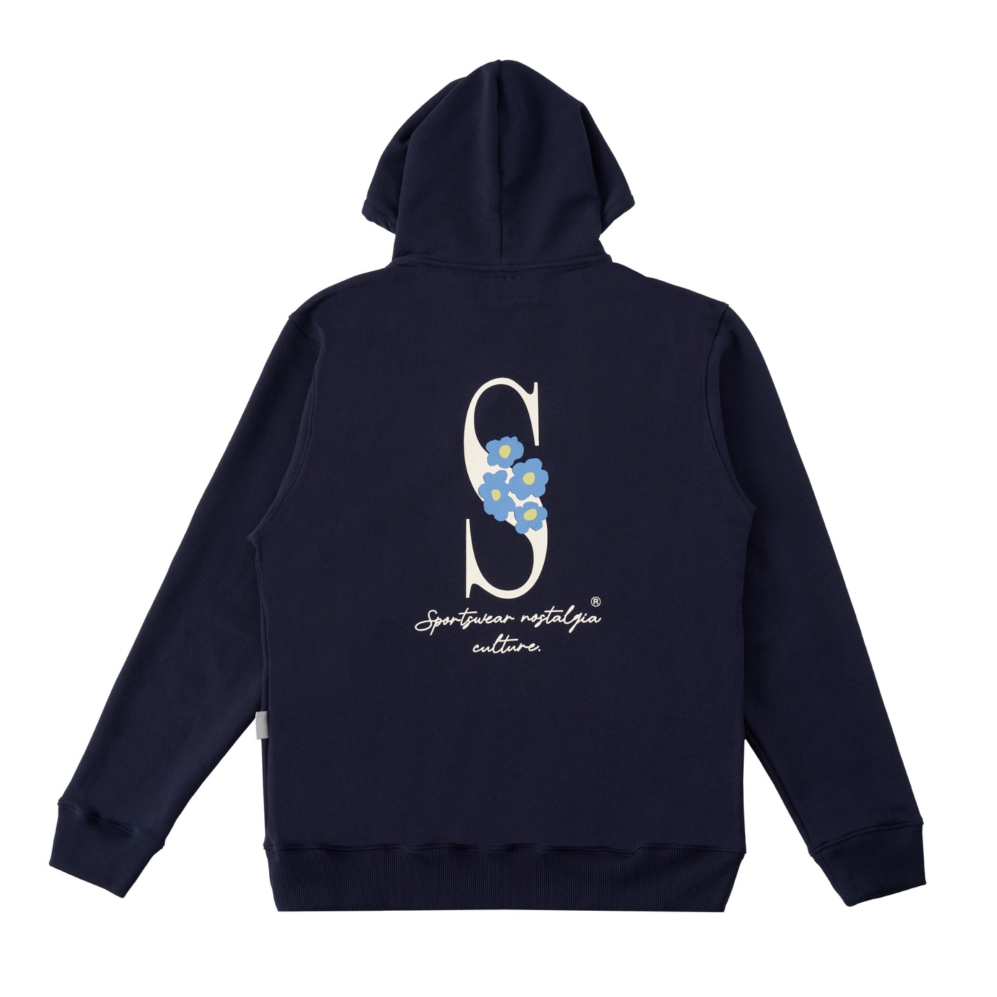 Sanjo Embroidery Nostalgia Hoodie // Navy