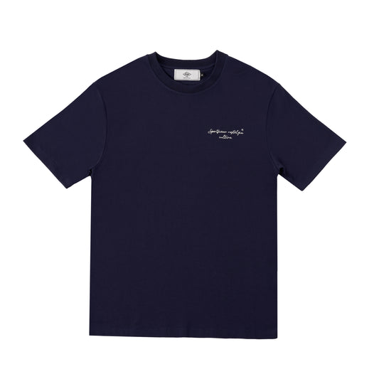 Sanjo Embroidery Nostalgia T-shirt V2 // Navy