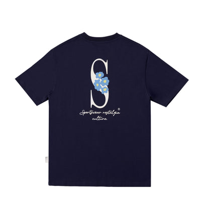 Sanjo Embroidery Nostalgia T-shirt V2 // Navy