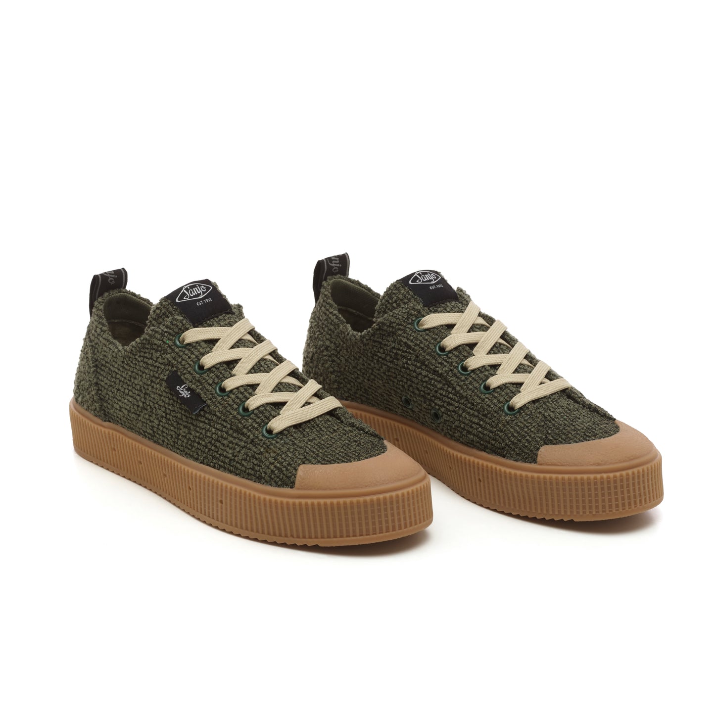 Sanjo K230 Tweed // Olive Gum