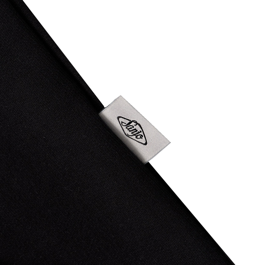 Sudadera con capucha naranja Sanjo // Negro