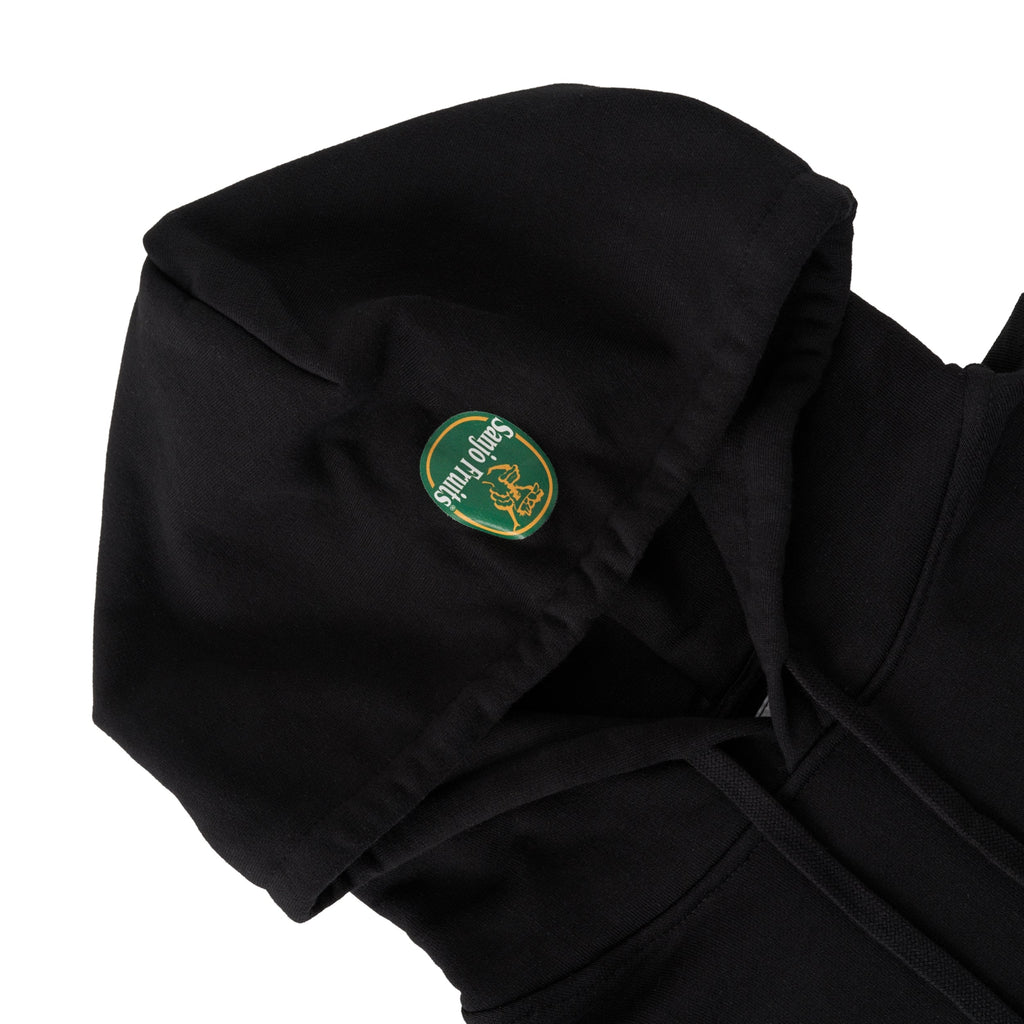 Sudadera con capucha naranja Sanjo // Negro