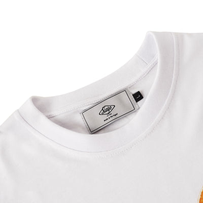 Sanjo Orange T-shirt // White