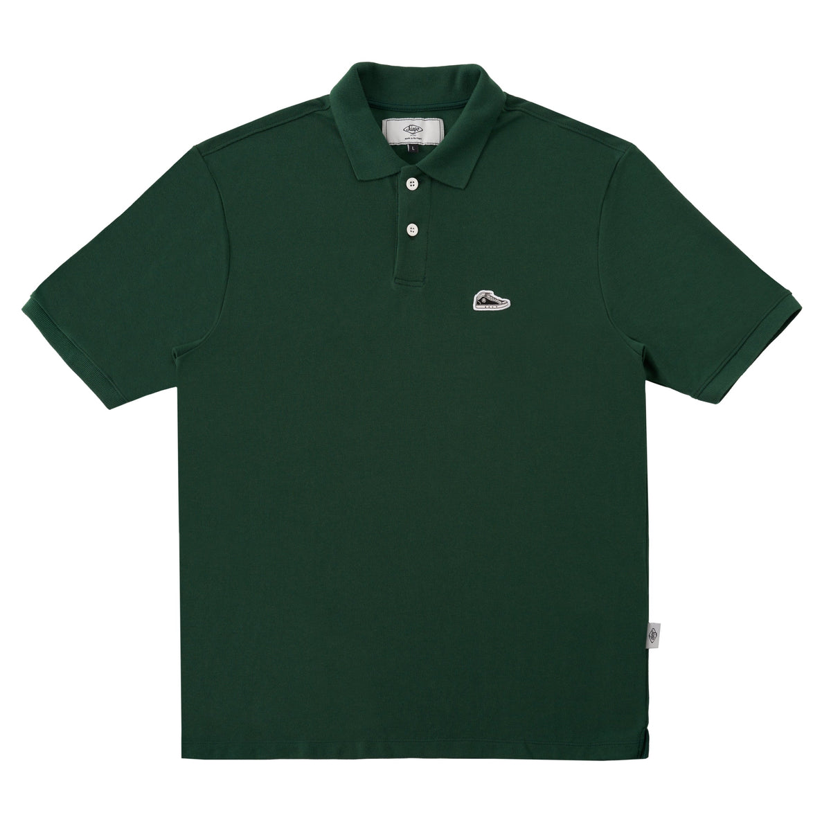 Sanjo Pique Patch Polo // Bottle