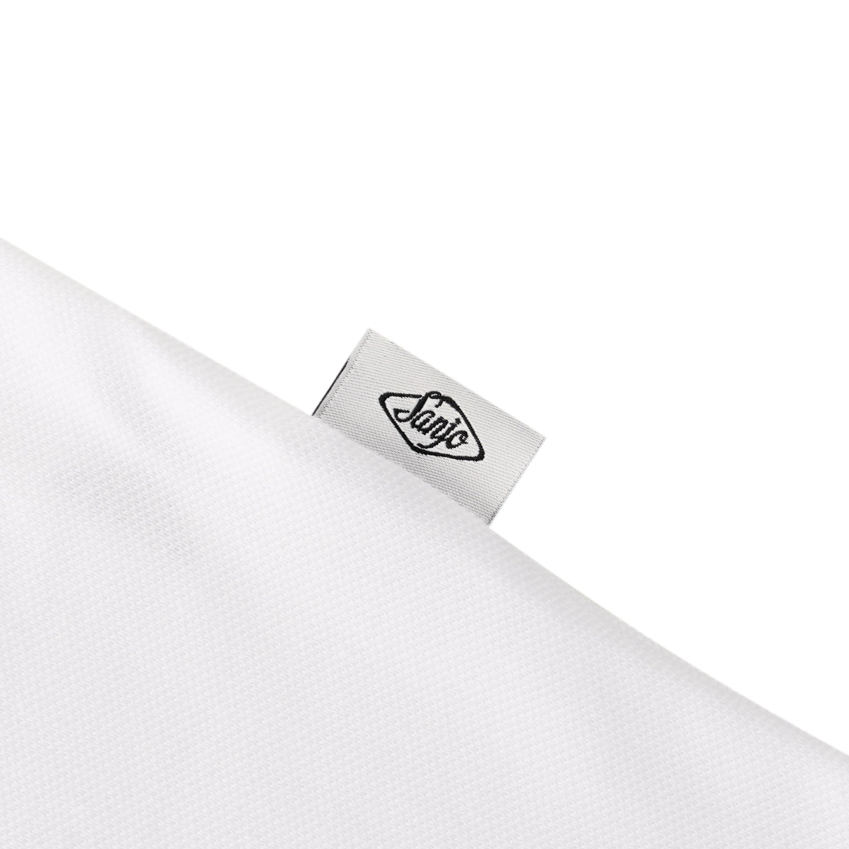Sanjo Pique Patch Polo // White