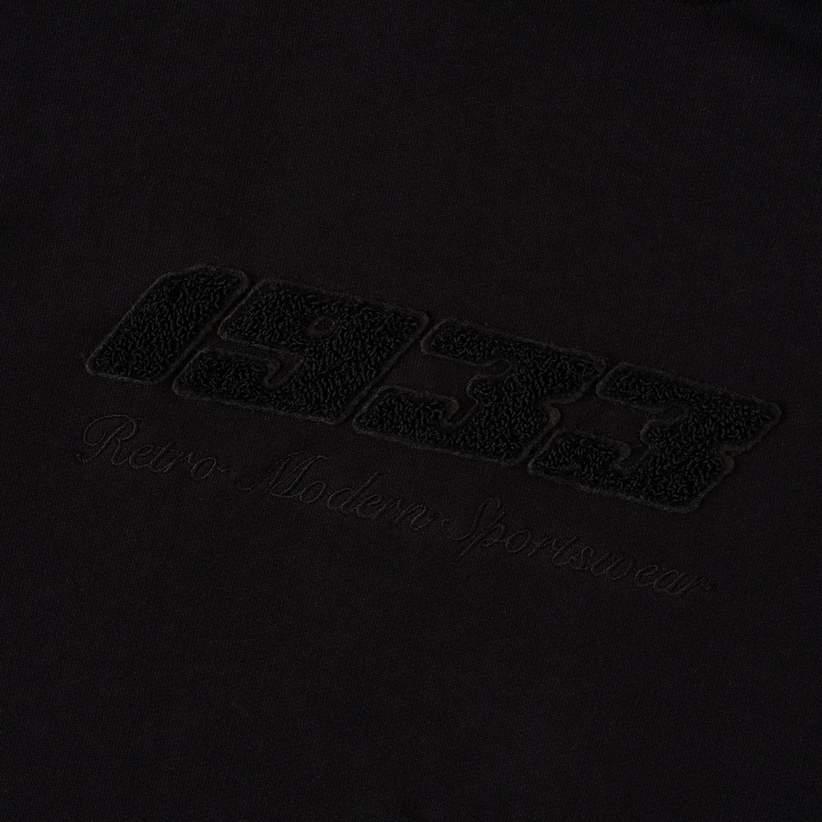 Sudadera con capucha Sanjo Retro Sportswear // Negro