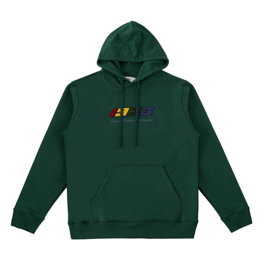 Sanjo Retro Sportswear Hoodie // Verde