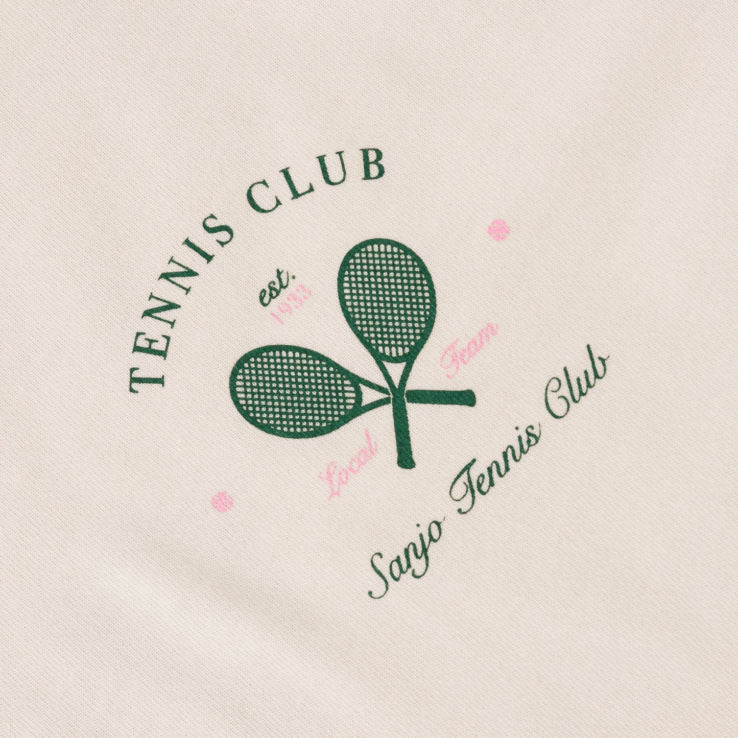 Sanjo Tennis Club T-shirt // Ecru