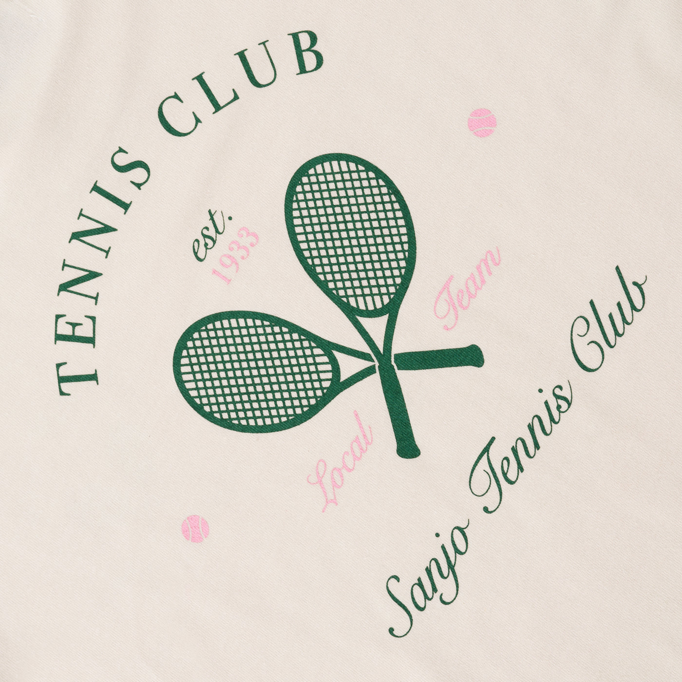 Sanjo Tennis Club T-shirt // Ecru