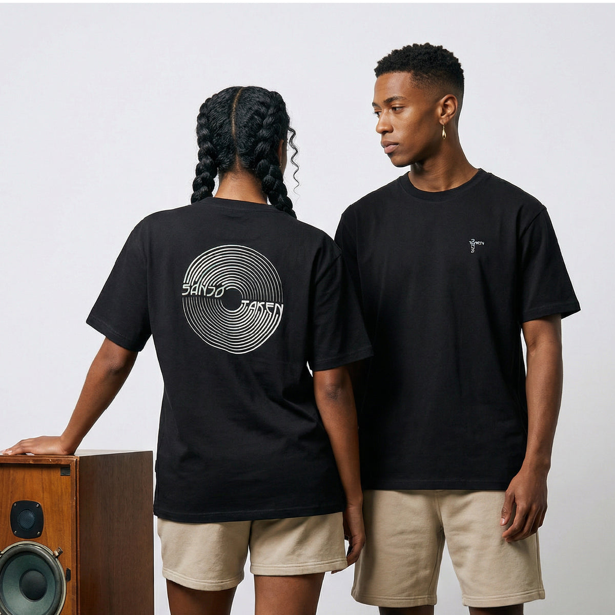 T-shirt Sanjo X Taken // Black
