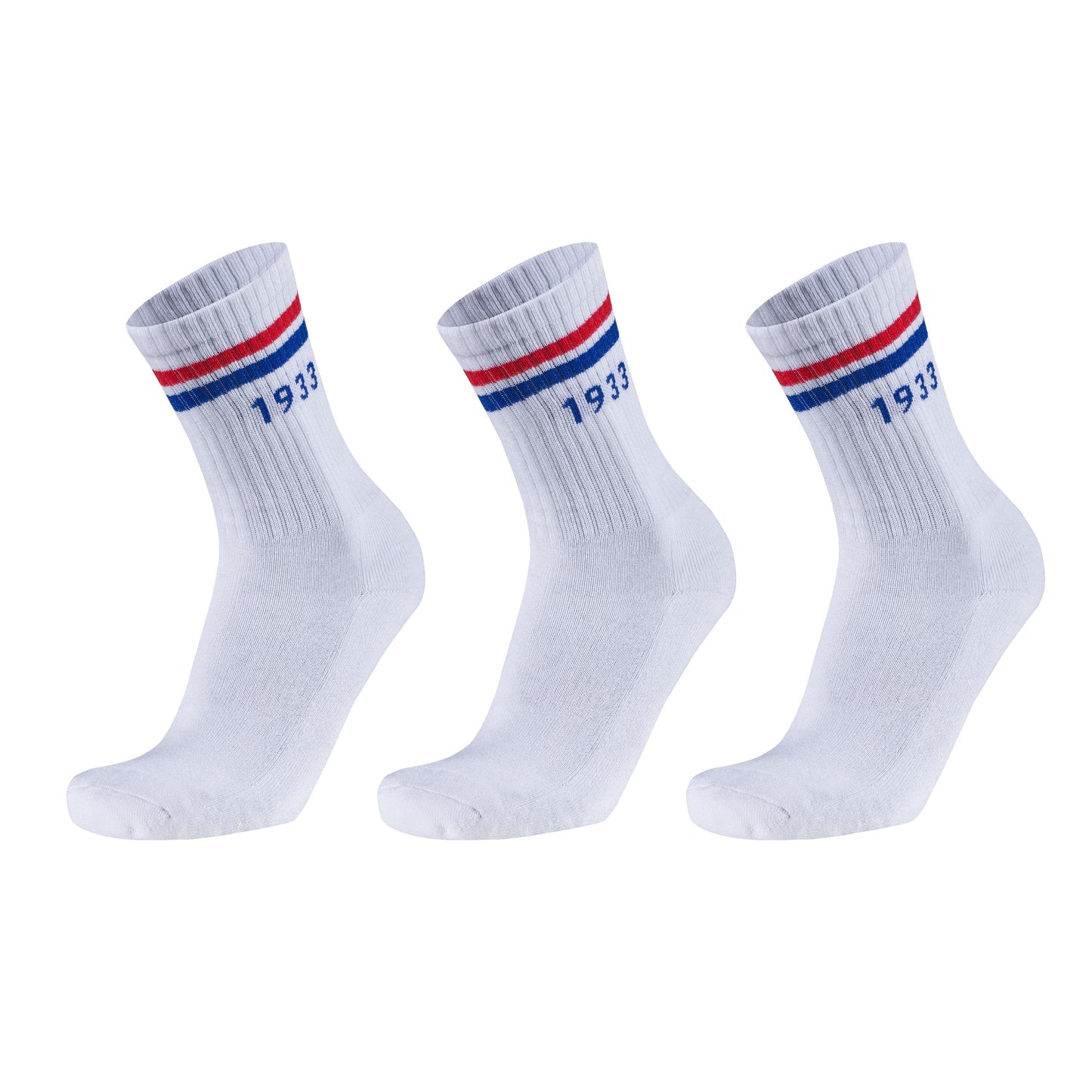 Sanjo Retro Socks // White 1933 (3 Pares)