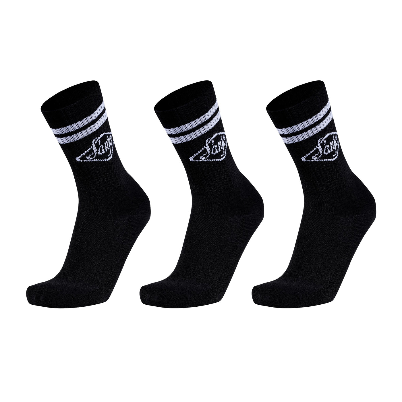 Sanjo Retro Socks // Black Logo (3 Pares)