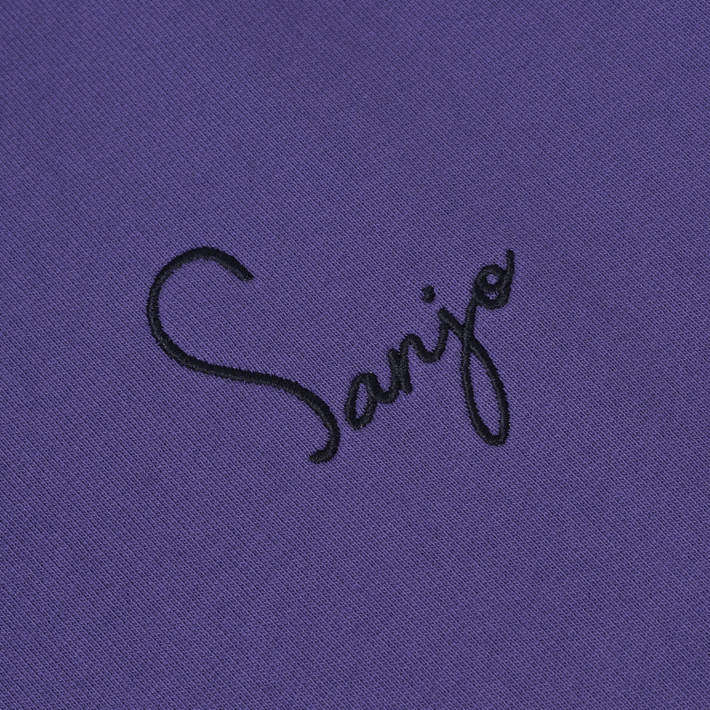 Sanjo 1954 Logo Colorblock Hoodie // Violet