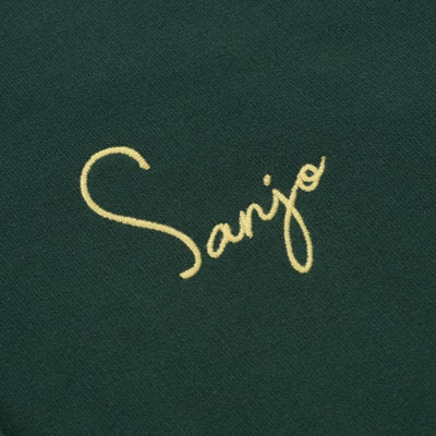 Sanjo 1954 Logo Multicolor Hoodie // Green