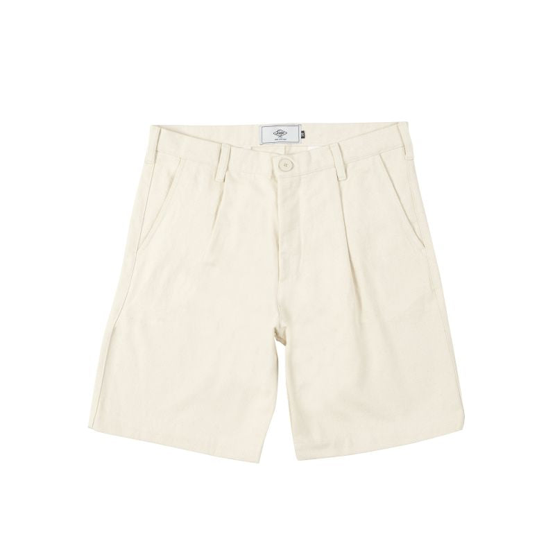 Sanjo Canvas Boxy Shorts // Ecru