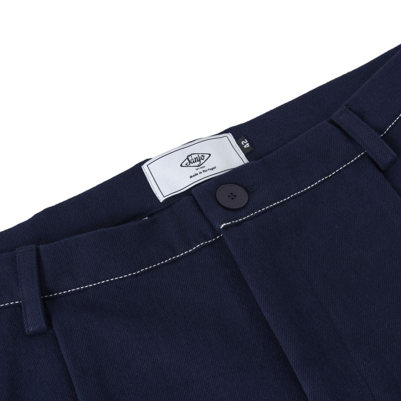 Sanjo Contrast Work Shorts // Navy