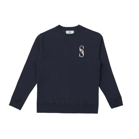 Sanjo Embroidery Nostalgia Sweat // Navy