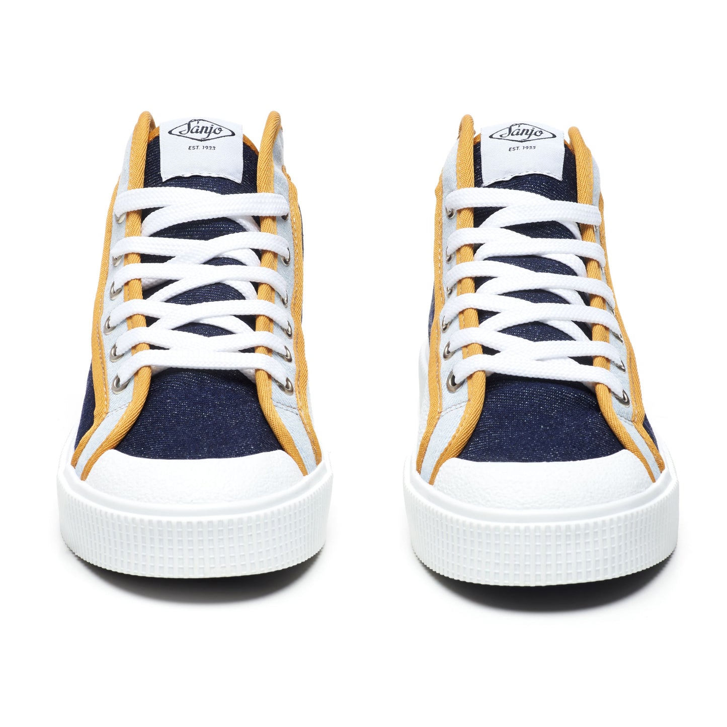 Sanjo K100 // Denim & Yellow