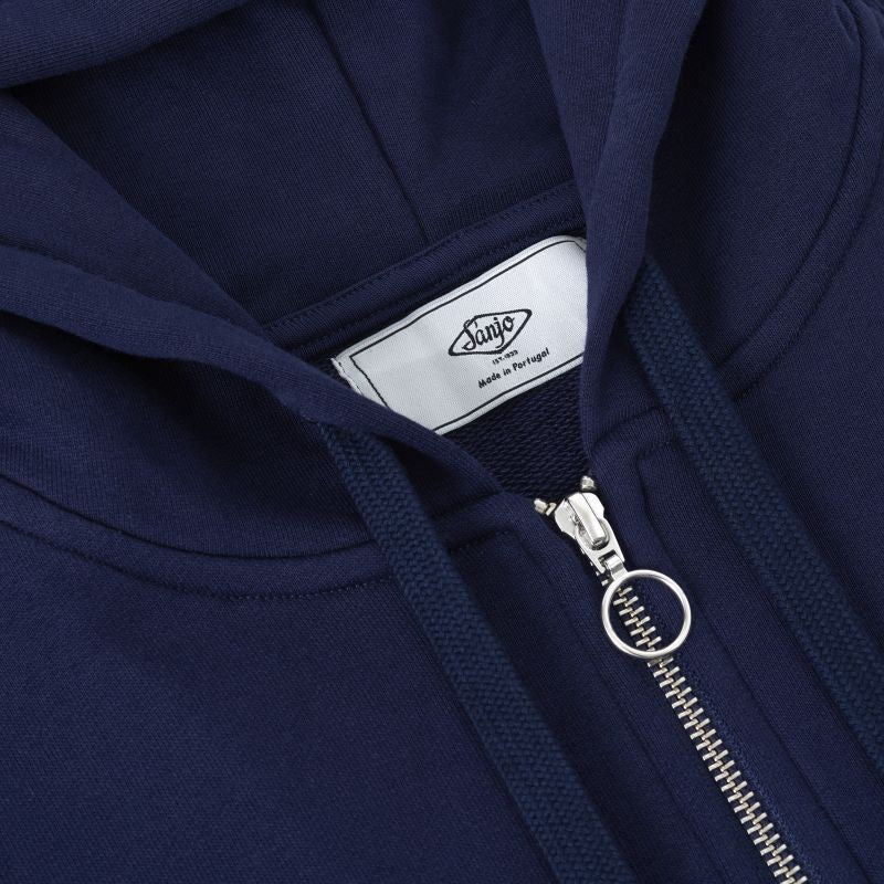 Sanjo Ziper Hoodie // Navy