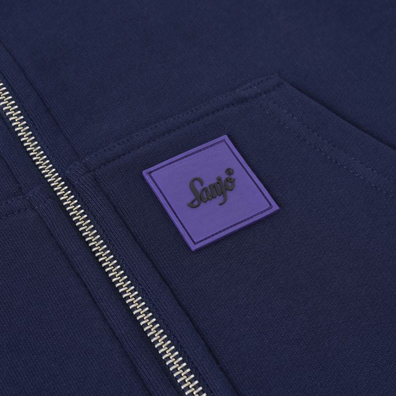 Sanjo Ziper Hoodie // Navy