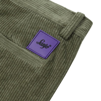 Sanjo Relaxed Corduroy Trousers Green